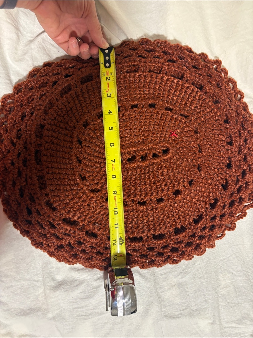 Vintage Brown Crochet Oval placemat- Home Accents - Picture 7 of 7